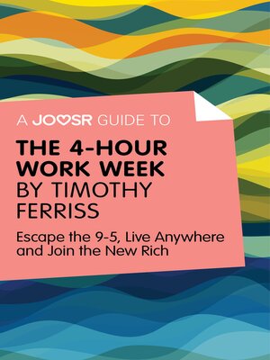 cover image of A Joosr Guide to... the 4-Hour Work Week by Timothy Ferriss: Escape the 9-5, Live Anywhere and Join the New Rich